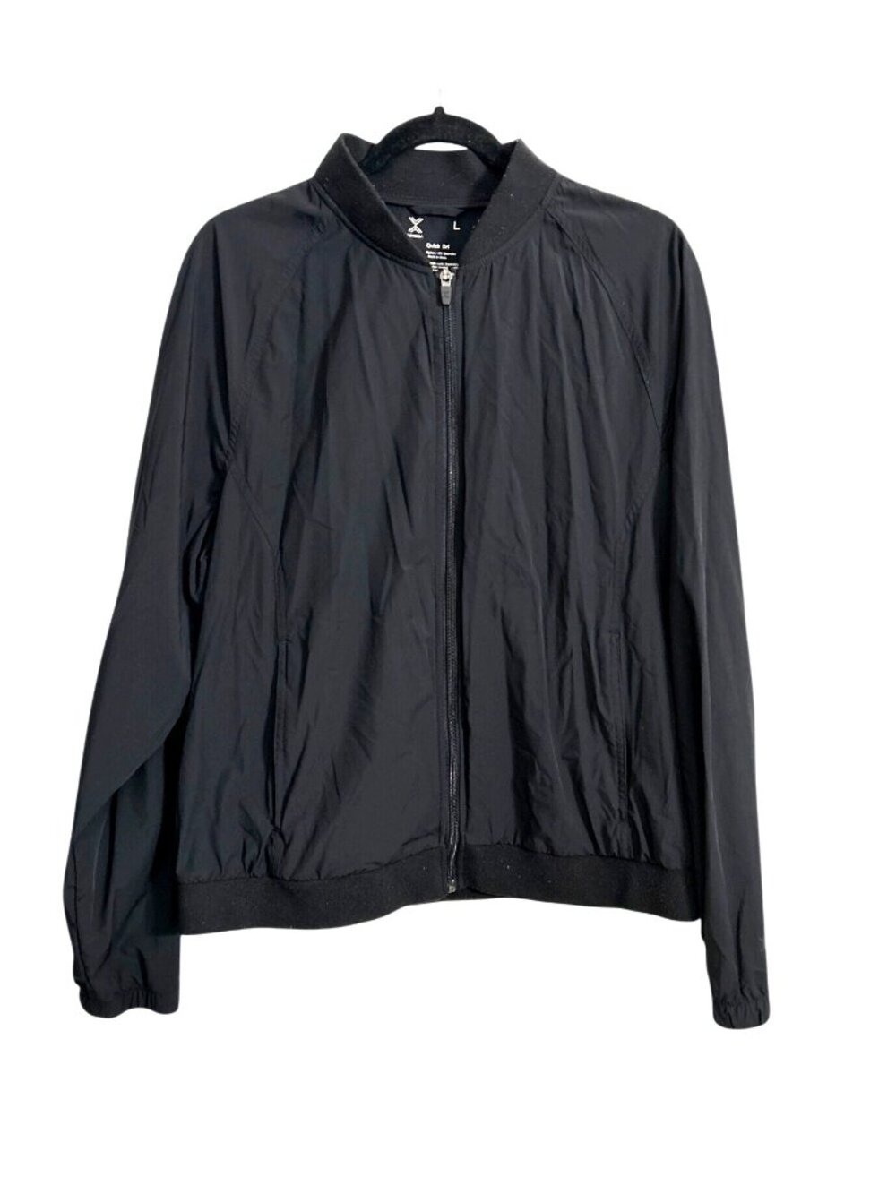 Xersion Quick Dri Black Nylon Spandex Mens Jacket Size Large